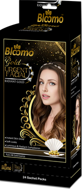 Bloomo Radiant Gold Urgent Facial Vertical Box