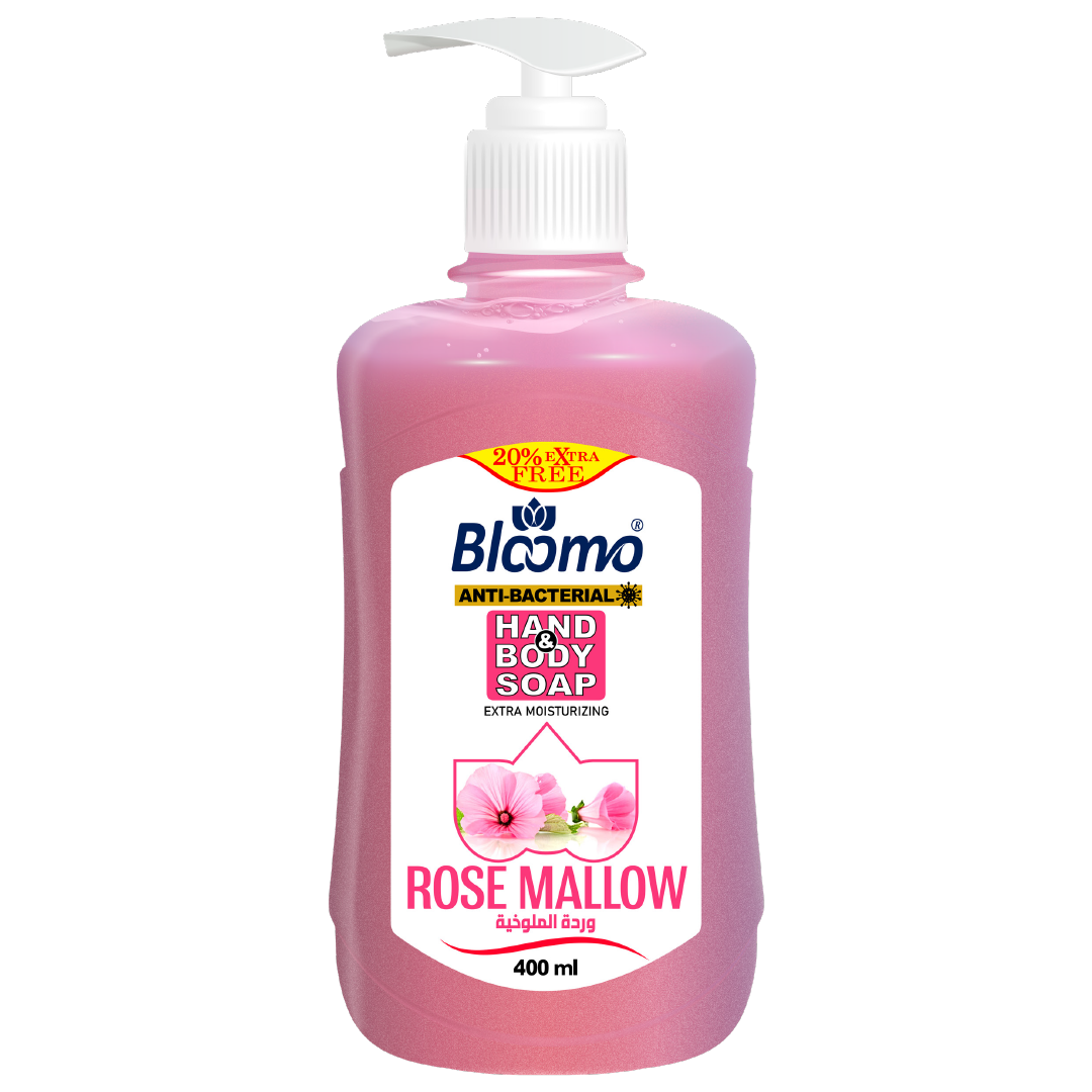Bloomo Rose Mallow Anti-Bacterial Hand & Body Soap