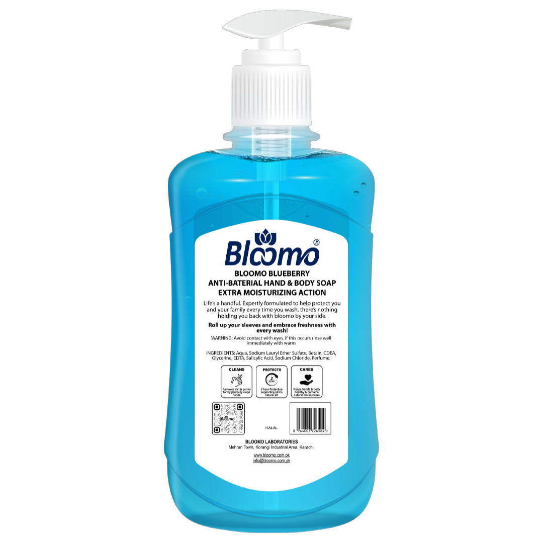 Bloomo Blueberry Anti-Bacterial Hand & Body Soap