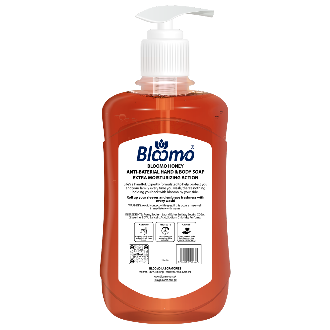 Bloomo Honey Anti-Bacterial Hand & Body Soap