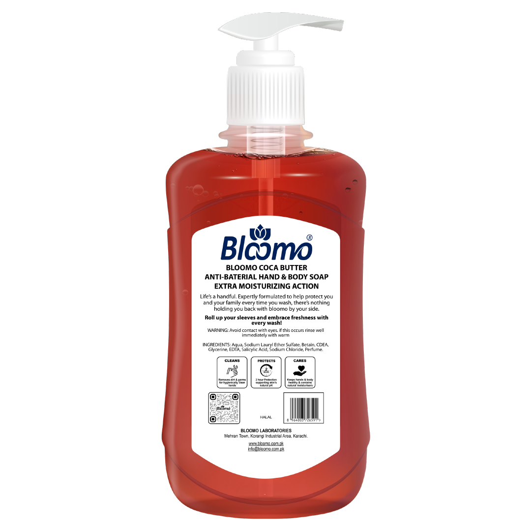 Bloomo Coca Butter Anti-Bacterial Hand & Body Soap