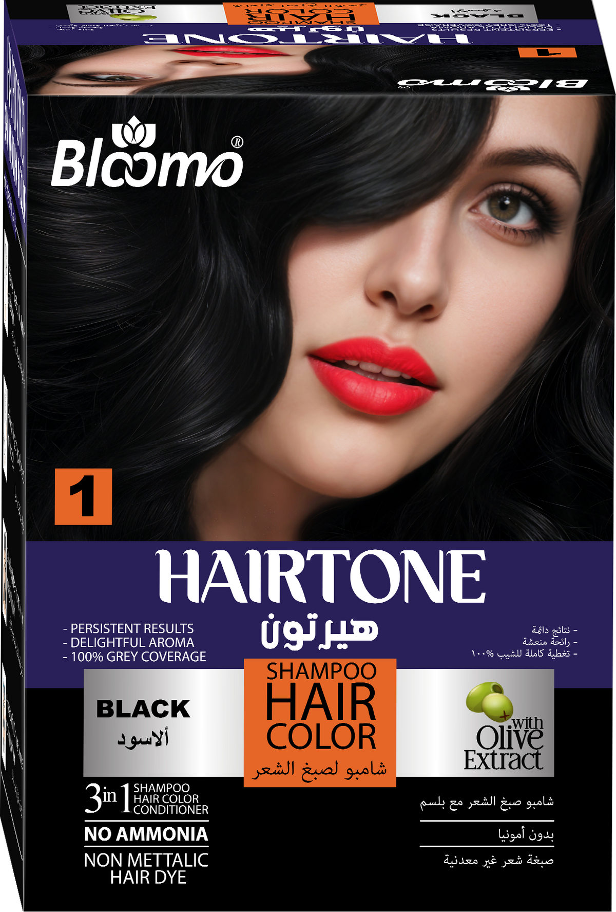 Hairtone 3-in-1  Sachet Box – Black