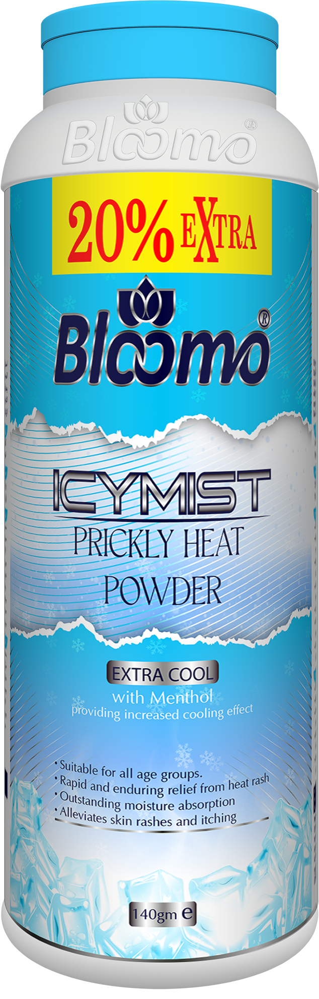 Bloomo Prickly Heat Powder - Extra Cool