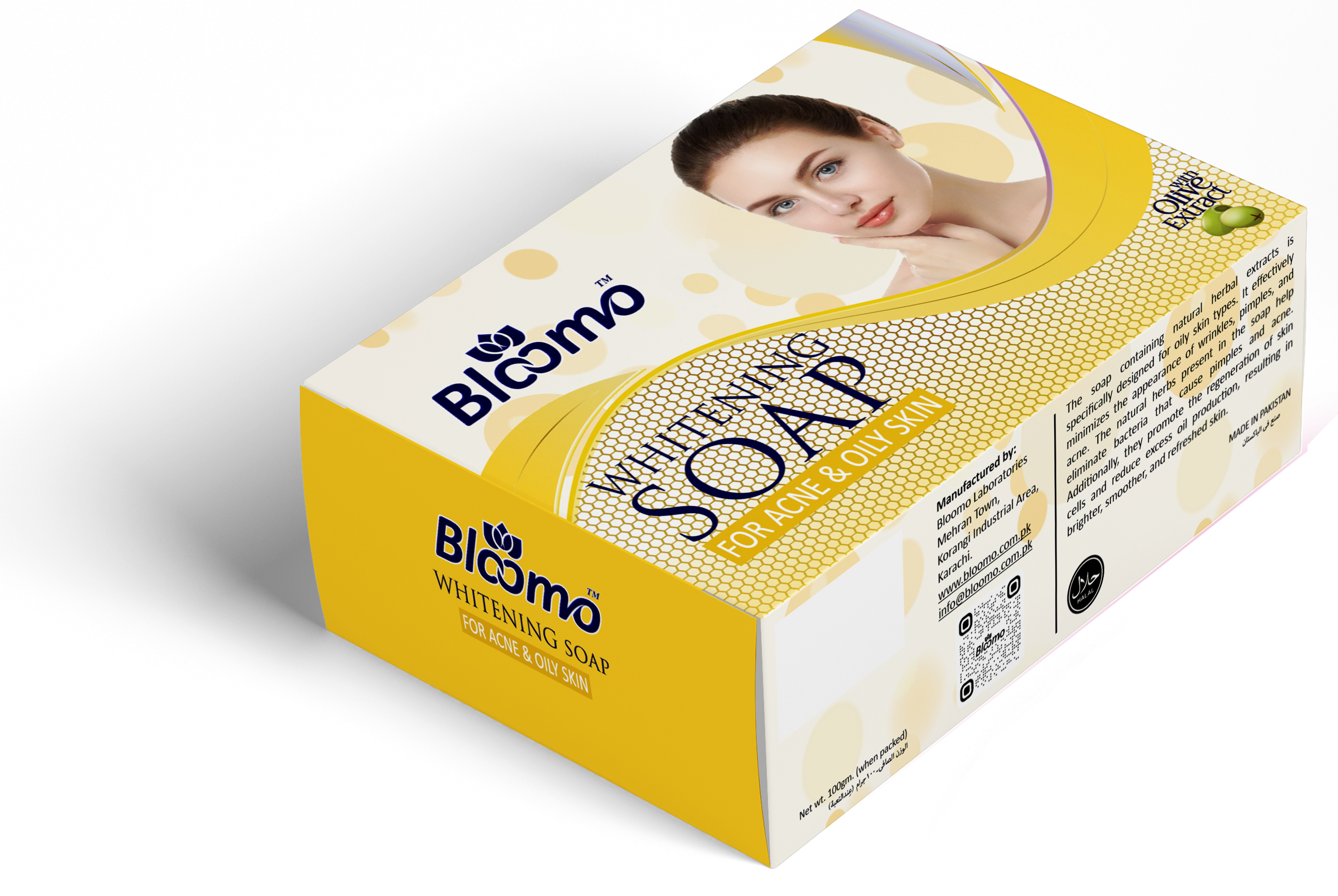 Bloomo Whitening Soap For Oily and Acne Prone Skin