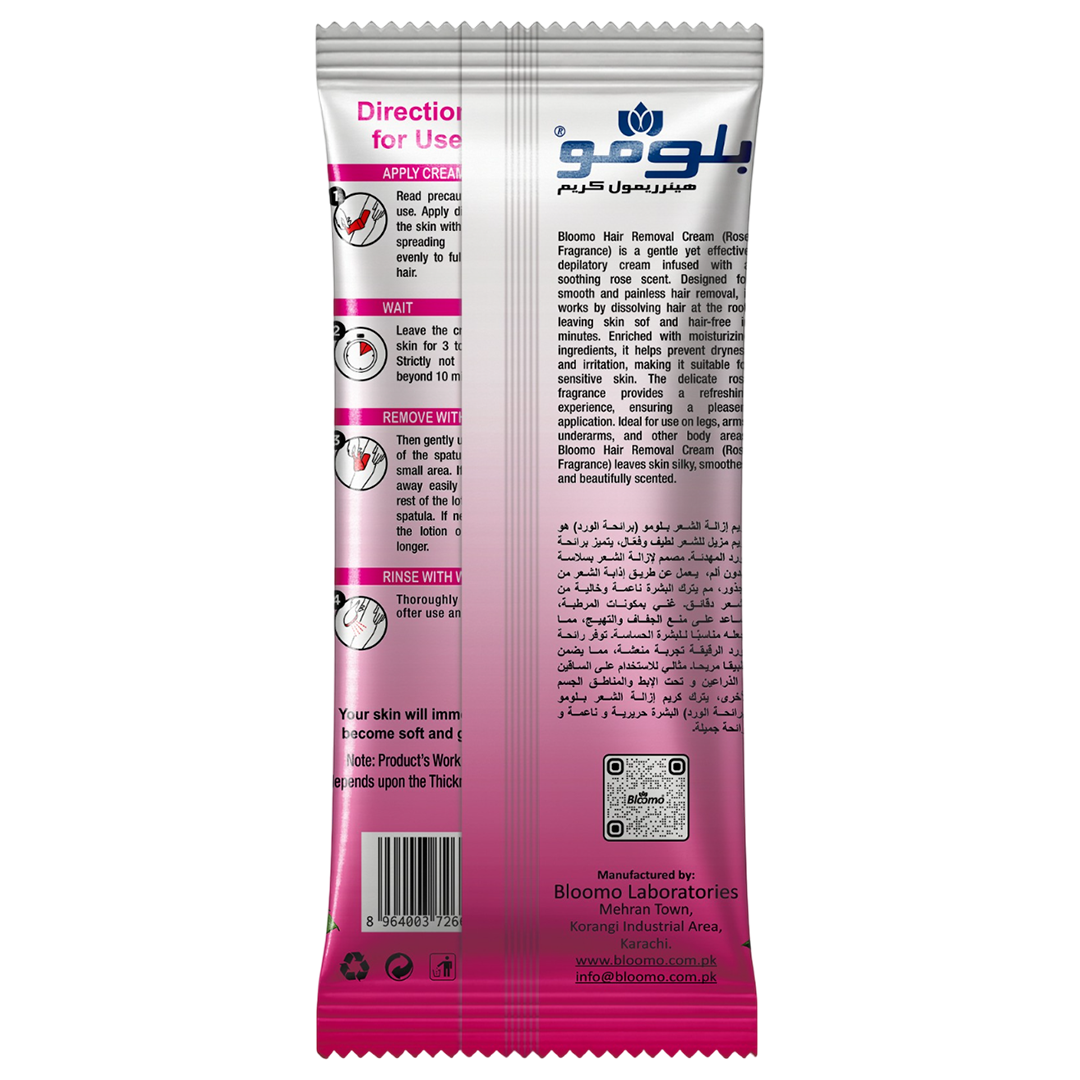 Hair Removal Cream Sachet Rose