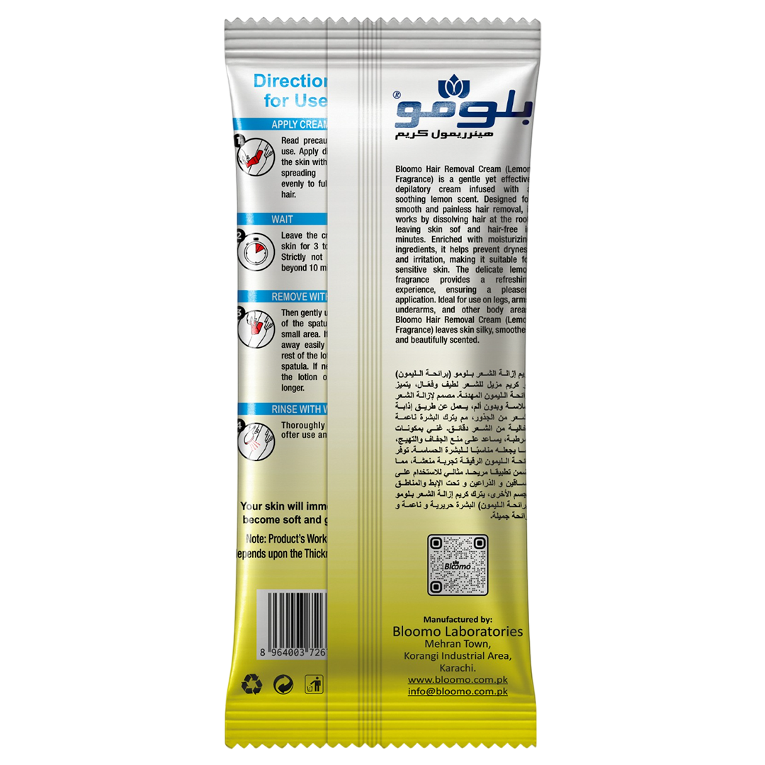Hair Removal Cream Sachet Lemon